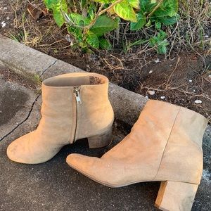 Tan booties